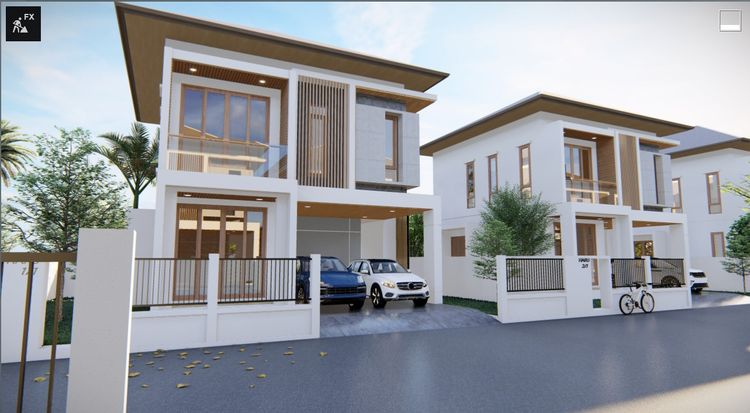 ภาพแบบบ้าน-บ้านเดี่ยวสองชั้น