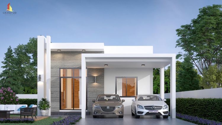 ภาพแบบบ้าน-บ้านเดี่ยวชั้นเดียว