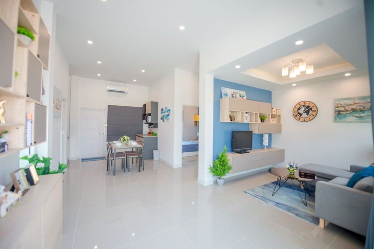 ภาพแบบบ้าน-บ้านแฝดชั้นเดียว