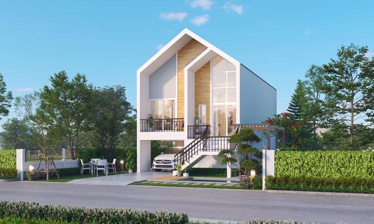 ภาพแบบบ้าน-บ้านเดี่ยวชั้นเดียว