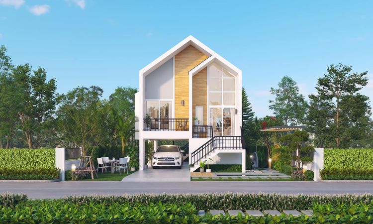 ภาพแบบบ้าน-บ้านเดี่ยวชั้นเดียว