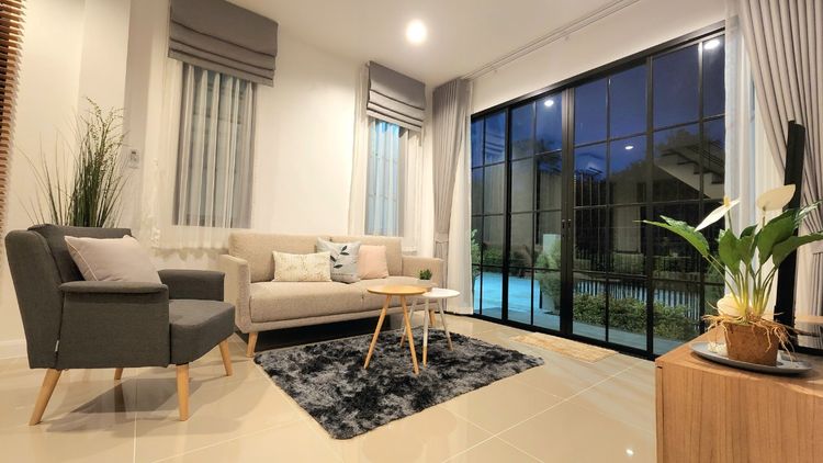 ภาพแบบบ้าน-บ้านแฝด 2 ชั้น ไฮท์ลิฟวิ่ง โครงการ 7