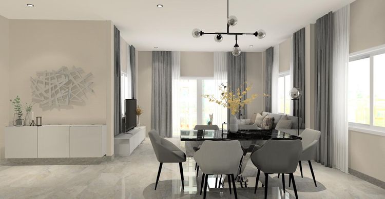 ภาพแบบบ้าน-บ้านเดี่ยวชั้นเดียว