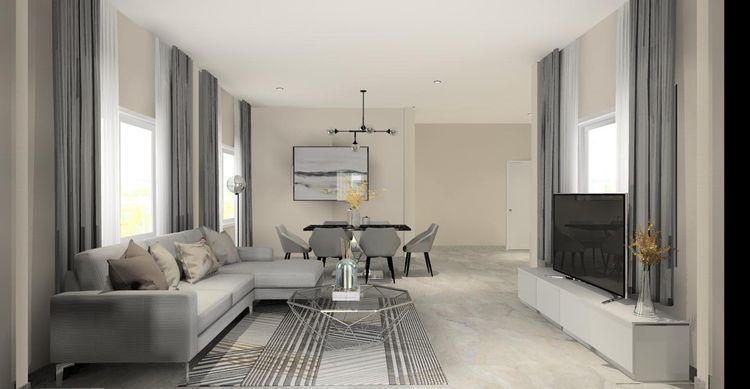 ภาพแบบบ้าน-บ้านเดี่ยวชั้นเดียว