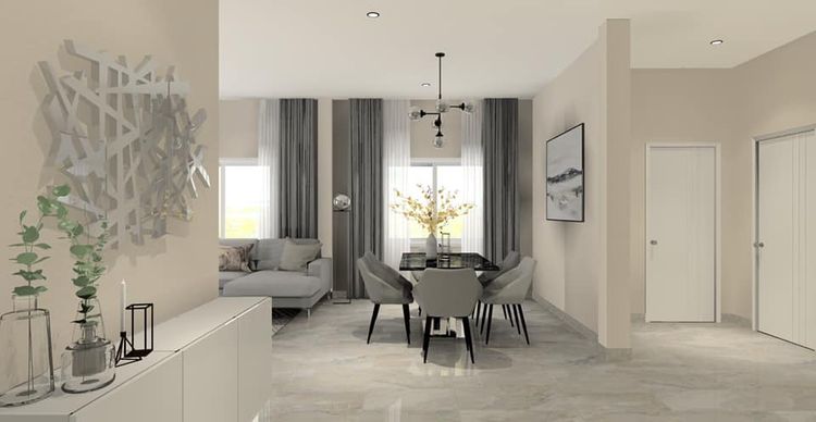 ภาพแบบบ้าน-บ้านเดี่ยวชั้นเดียว