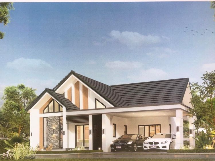 ภาพแบบบ้าน-บ้านเดี่ยว ชั้นเดียว