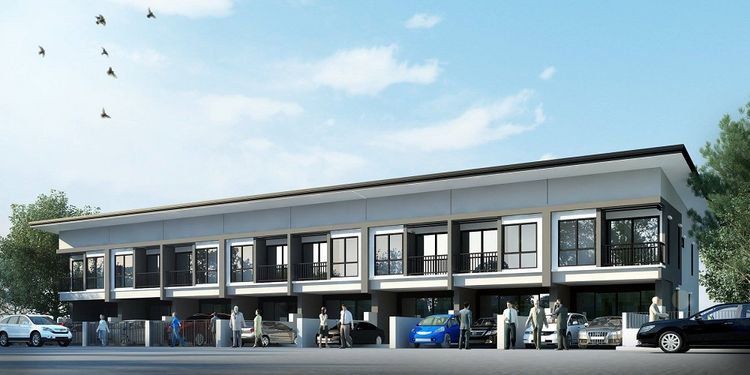 ภาพแบบบ้าน-ทาวน์โฮมสองชั้น