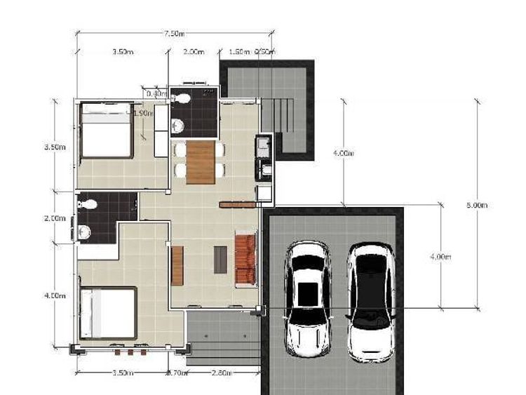 ภาพแบบบ้าน-บ้านเดี่ยวชั้นเดียว