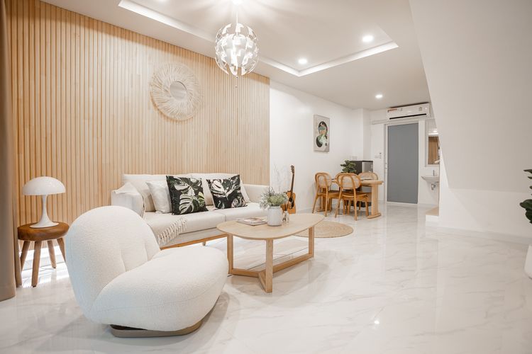 ภาพแบบบ้าน-ทาวน์โฮมสองชั้น สไตส์มินิมอล