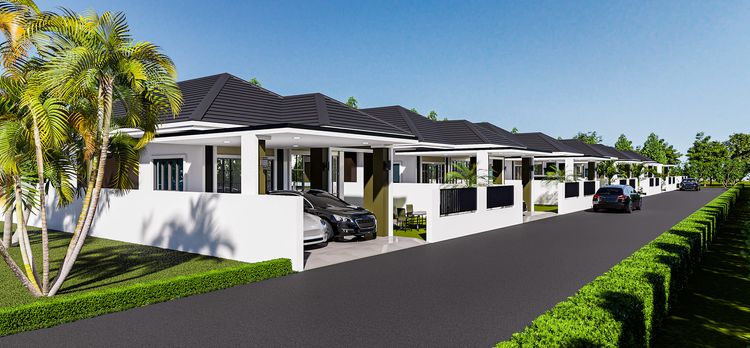 ภาพแบบบ้าน-บ้านเดี่ยว ชั้นเดียว