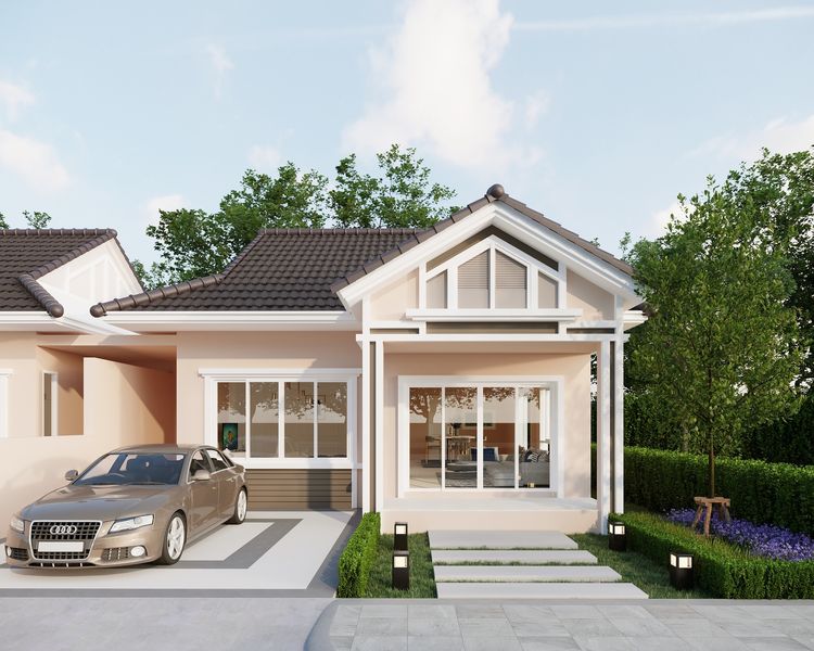 ภาพแบบบ้าน-ทาวน์โฮมชั้นเดียว