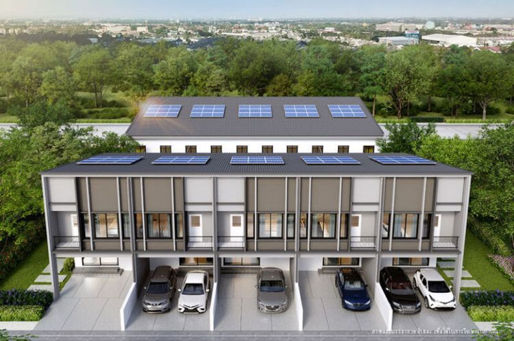 ภาพแบบบ้าน-ทาวน์โฮมสองชั้น