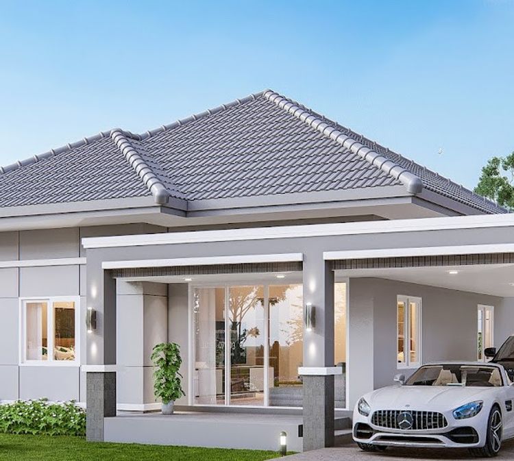 ภาพแบบบ้าน-บ้านเดี่ยวชั้นเดี่ยว