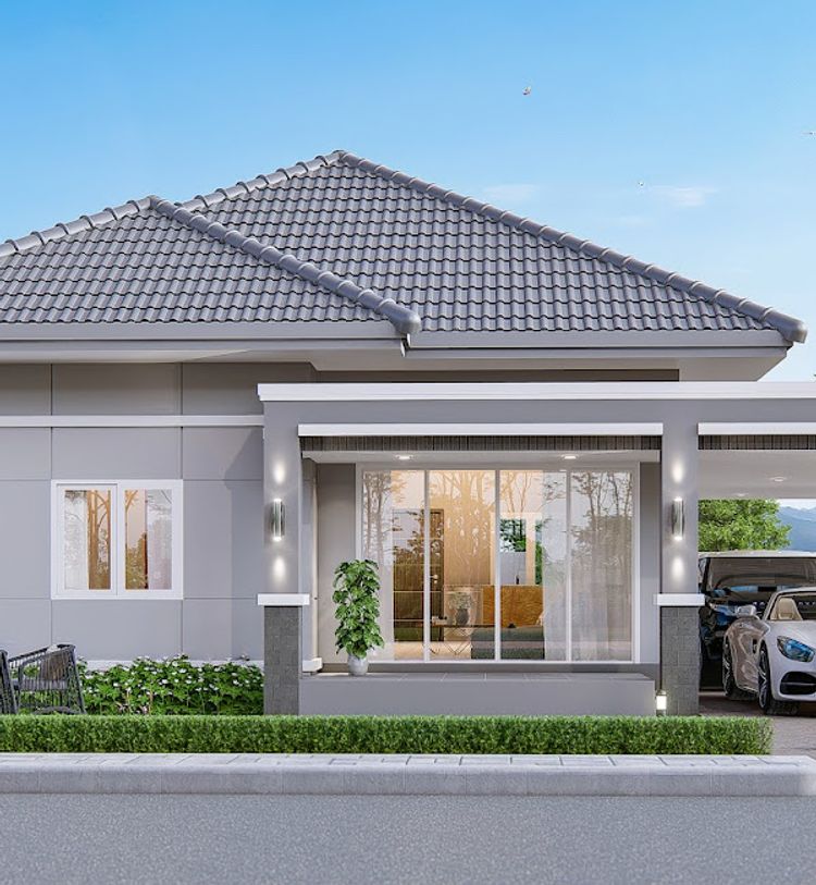 ภาพแบบบ้าน-บ้านเดี่ยวชั้นเดี่ยว