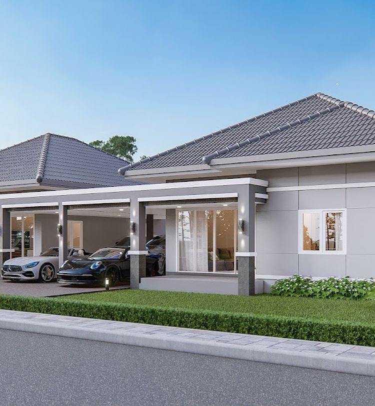 ภาพแบบบ้าน-บ้านเดี่ยวชั้นเดี่ยว