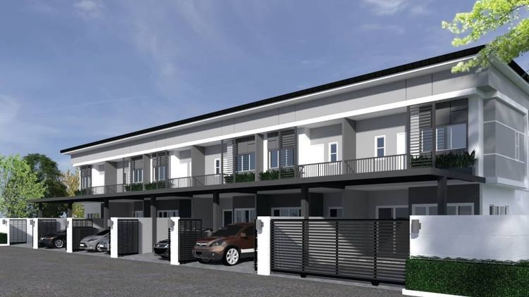 ภาพแบบบ้าน-ทาวน์โฮมสองชั้น