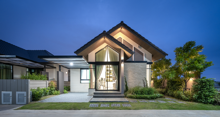 ภาพแบบบ้าน-บ้านแฝดชั้นเดียว แบบ C