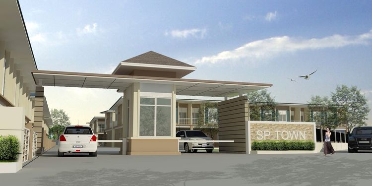 ภาพแบบบ้าน-ทาวน์โฮมสองชั้น