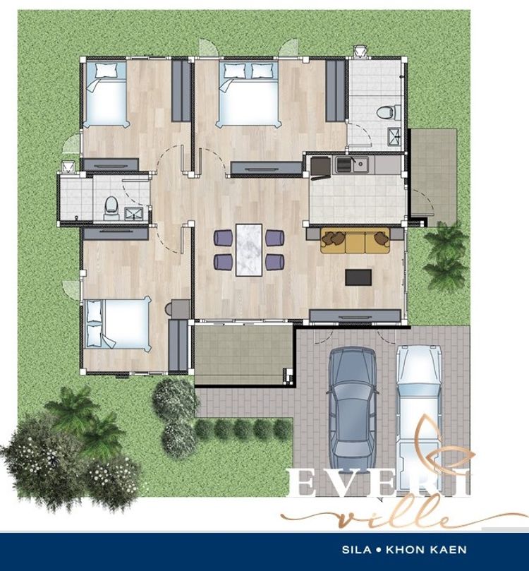 ภาพแบบบ้าน-แอเรียล