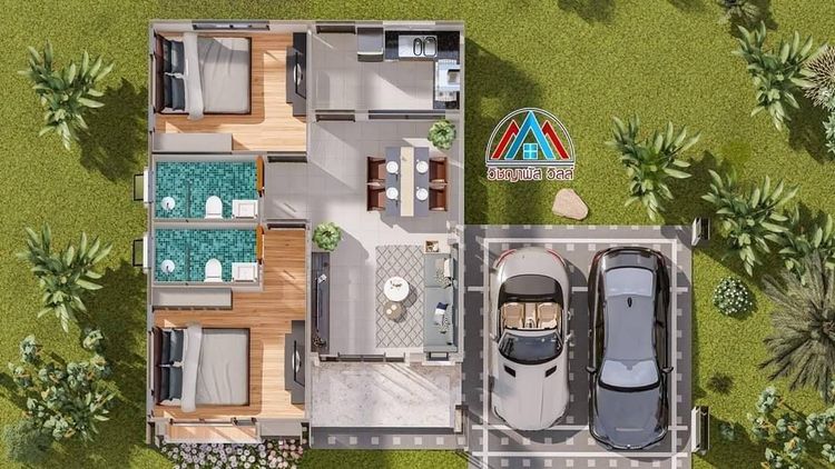 ภาพแบบบ้าน-WD2 บ้านเดี่ยว ชั้นเดียว