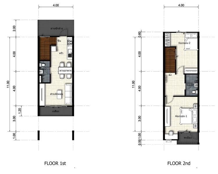 ภาพแบบบ้าน-ทาวน์โฮม
