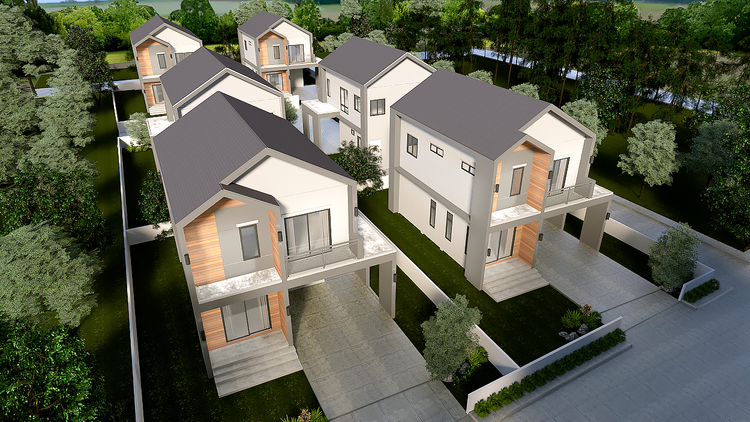 ภาพแบบบ้าน-บ้านเดี่ยวสองชั้น