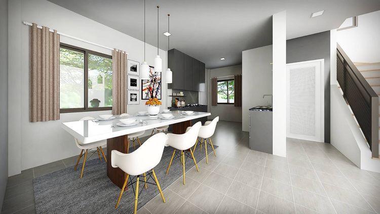 ภาพแบบบ้าน-บ้านเดี่ยวสองชั้น