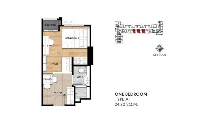 ภาพแบบบ้าน-TYPE A ONE BEDROOM