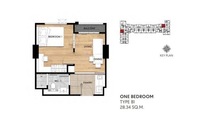 ภาพแบบบ้าน-TYPE B ONE BEDROOM