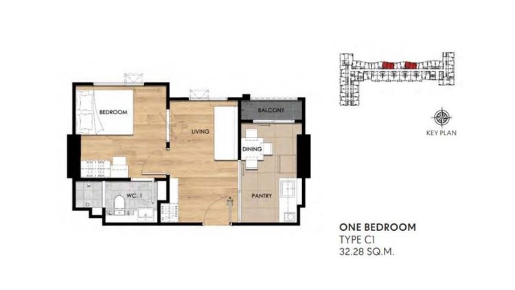 ภาพแบบบ้าน-TYPE C ONE BEDROOM