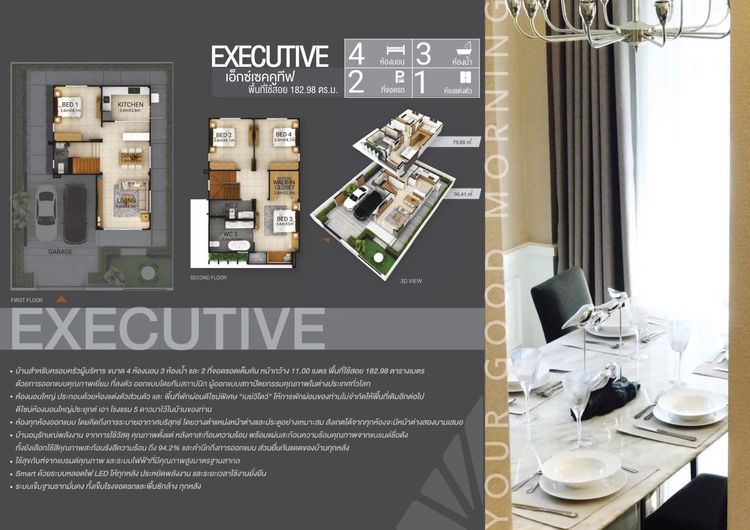 ภาพแบบบ้าน-EXECUTIVE เอ็กซ์เซกคูทีฟ