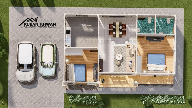 ภาพแบบบ้าน-2ห้องนอน