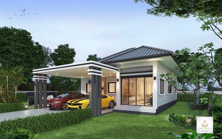 ภาพแบบบ้าน-บ้านเดี่ยวชั้นเดี่ยว