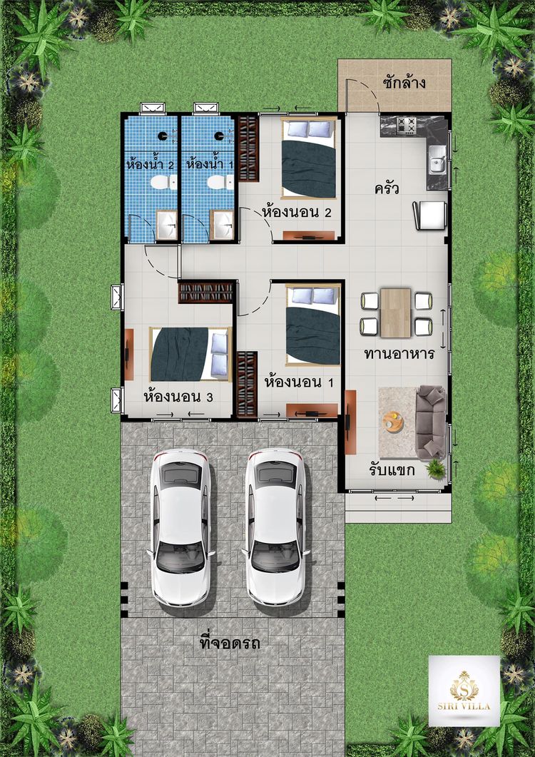 ภาพแบบบ้าน-บ้านเดี่ยวชั้นเดี่ยว