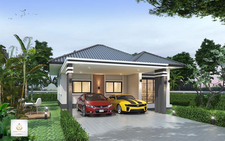ภาพแบบบ้าน-บ้านเดี่ยวชั้นเดี่ยว