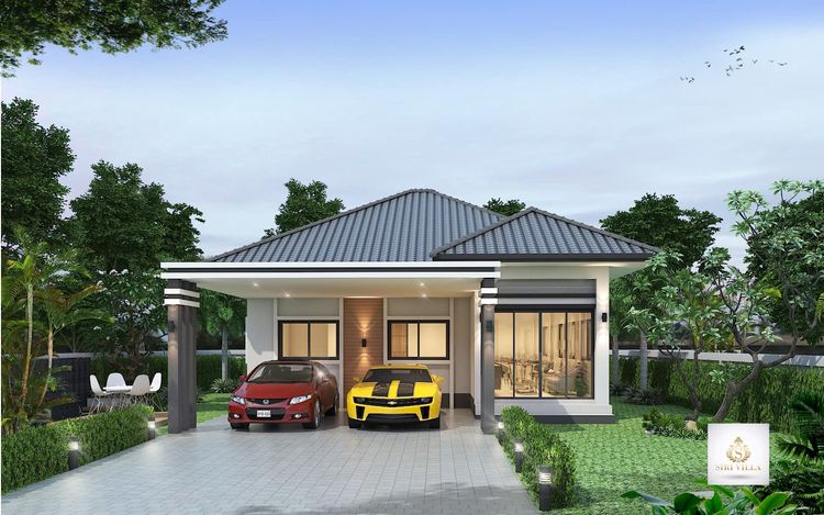 ภาพแบบบ้าน-บ้านเดี่ยวชั้นเดี่ยว