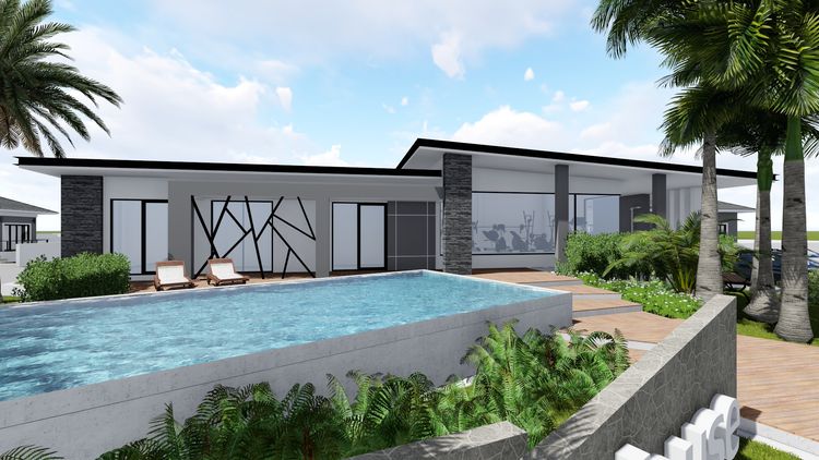 ภาพแบบบ้าน-บ้านเดี่ยวชั้นเดียว