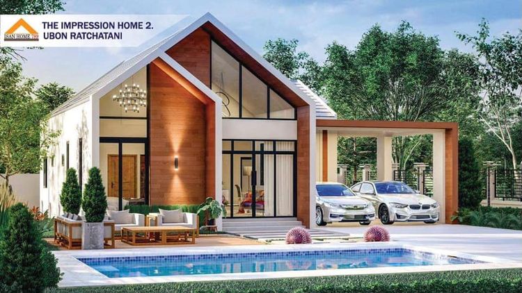 ภาพแบบบ้าน-บ้านเดี่ยวชั้นเดียว