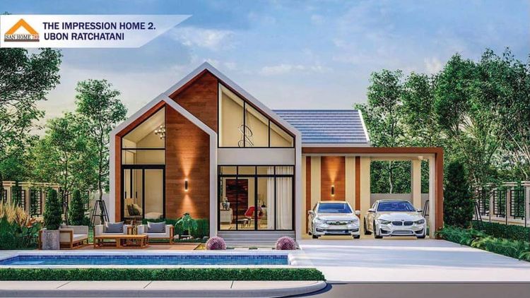 ภาพแบบบ้าน-บ้านเดี่ยวชั้นเดียว