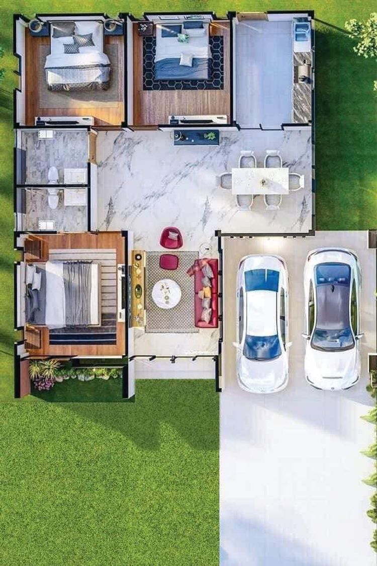 ภาพแบบบ้าน-บ้านเดี่ยวชั้นเดียว