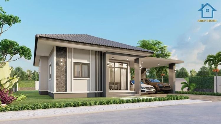 ภาพแบบบ้าน-บ้านเดี่ยวชั้นเดียว