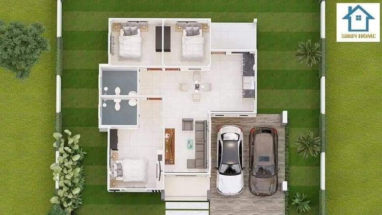 ภาพแบบบ้าน-บ้านเดี่ยวชั้นเดียว