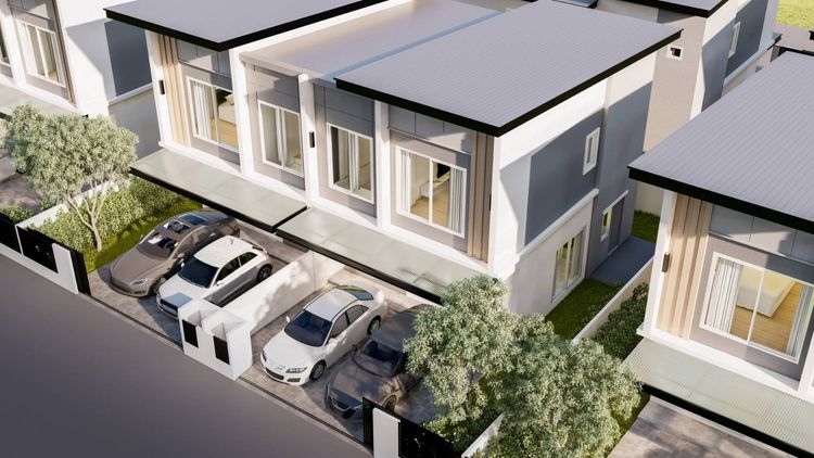 ภาพแบบบ้าน-บ้านแฝด