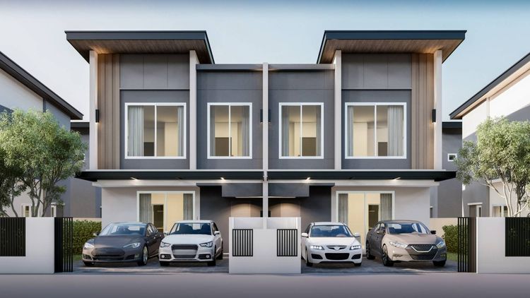 ภาพแบบบ้าน-บ้านแฝด