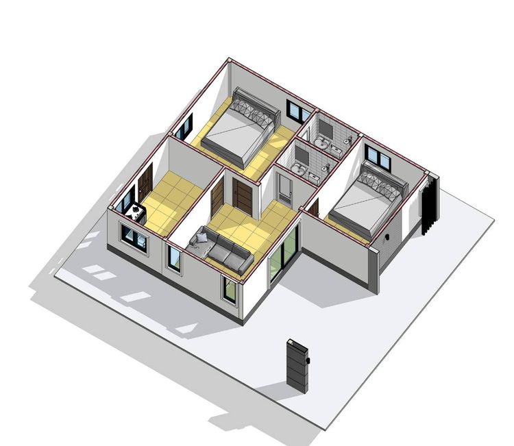 ภาพแบบบ้าน-2 ห้องนอน