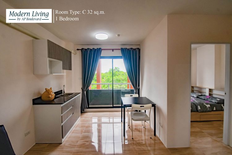 ภาพแบบบ้าน-1 Bedroom - 32 sqm.