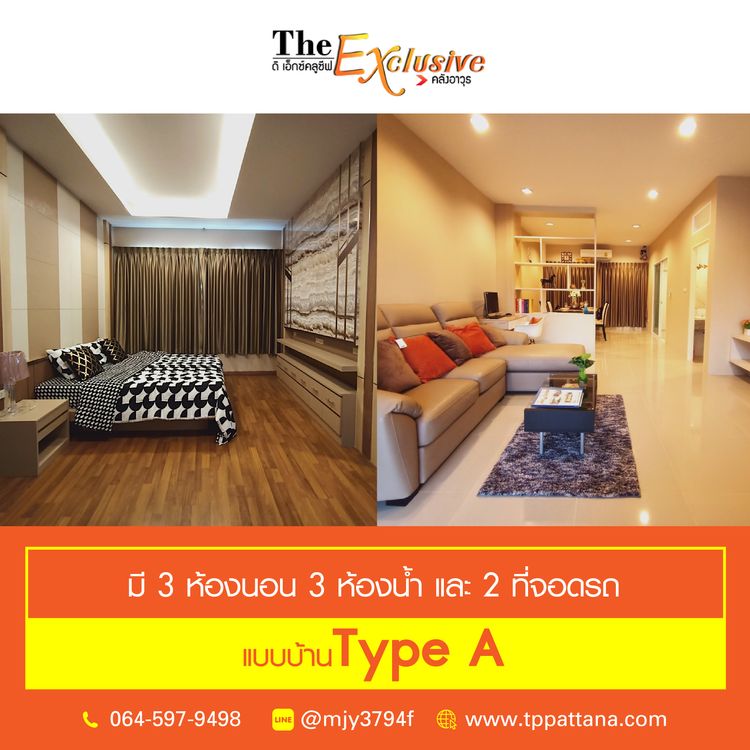 ภาพแบบบ้าน-ทาวน์โฮม 2 ชั้น TYPE A