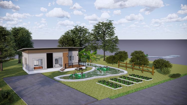 ภาพแบบบ้าน-ถ้าคุณเป็นคนชอบปลูกผักทำสวนครัว ทำกับข้าวทานเองซื้อบ้านกับเรา ที่นี้เรามีให้คุณ