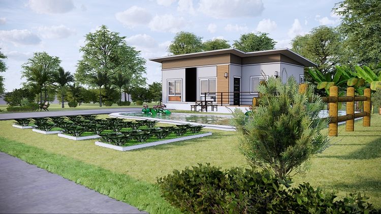 ภาพแบบบ้าน-ถ้าคุณเป็นคนชอบปลูกผักทำสวนครัว ทำกับข้าวทานเองซื้อบ้านกับเรา ที่นี้เรามีให้คุณ