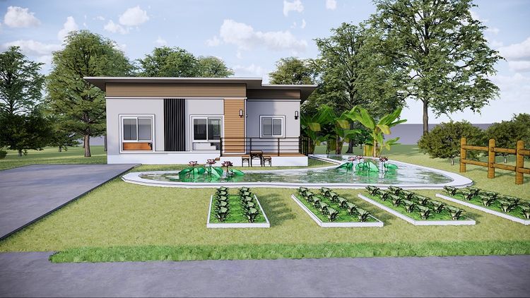 ภาพแบบบ้าน-ถ้าคุณเป็นคนชอบปลูกผักทำสวนครัว ทำกับข้าวทานเองซื้อบ้านกับเรา ที่นี้เรามีให้คุณ